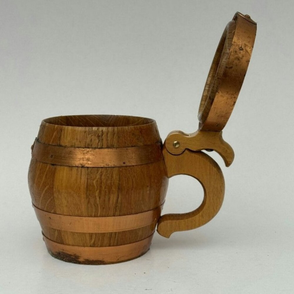 Vintage Wooden Beer Mug